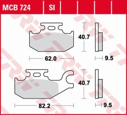 TRW LUCAS ZF KLOCKI HAMULCOWE KH ORGANIC BENELLI CAFFE NERO 250 08-, SUZUKI