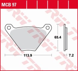 TRW LUCAS ZF KLOCKI HAMULCOWE KH024/2 ORGANIC HARLEY-DAVIDSON FL/FLH/FLHS 1