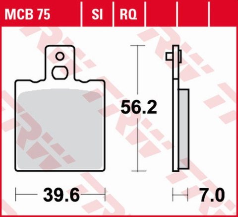 TRW LUCAS ZF KLOCKI HAMULCOWE KH047 ORGANIC SPORT APRILIA AF-1 250 90-, RS