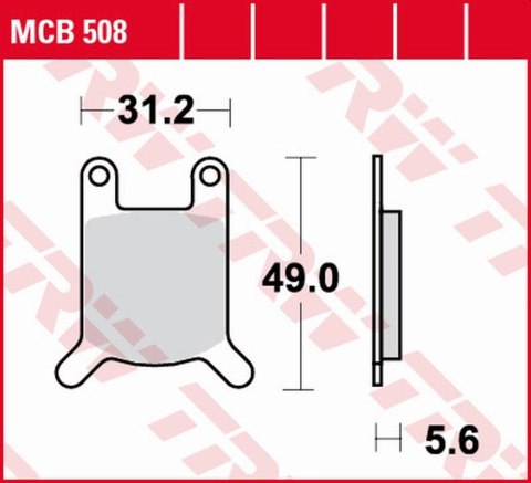 TRW LUCAS ZF KLOCKI HAMULCOWE KH050 ORGANIC PUCH COBRA 6GT, MONZA 4 80-84,