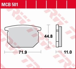 TRW LUCAS ZF KLOCKI HAMULCOWE KH065 ORGANIC SUZUKI GS 550 78-82,GR 650 83-8