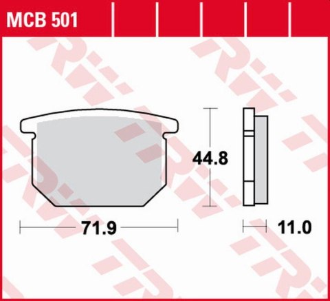 TRW LUCAS ZF KLOCKI HAMULCOWE KH065 ORGANIC SUZUKI GS 550 78-82,GR 650 83-8
