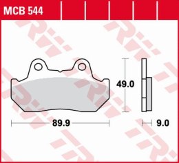 TRW LUCAS ZF KLOCKI HAMULCOWE KH069 KH069/2/3 ORGANIC HONDA CBX 125F 84-88,