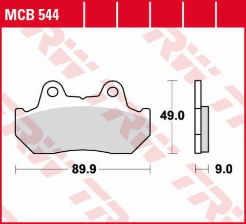 TRW LUCAS ZF KLOCKI HAMULCOWE KH069 KH069/2/3 ORGANIC HONDA CBX 125F 84-88,