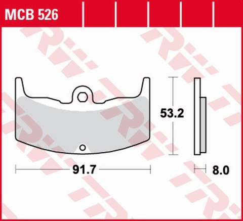 TRW LUCAS ZF KLOCKI HAMULCOWE KH080 ORGANIC HONDA VT 250F 83-87, CBX 400F 8