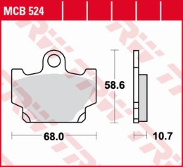 TRW LUCAS ZF KLOCKI HAMULCOWE KH081 ORGANIC YAMAHA RD 80/125/250/350 82-84,