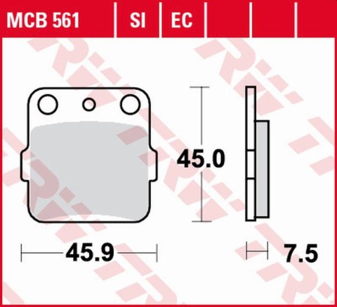 TRW LUCAS ZF KLOCKI HAMULCOWE KH084 ORGANIC ECO HONDA CRF 150R 07-, PRZÓD T