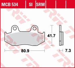 TRW LUCAS ZF KLOCKI HAMULCOWE KH092 ORGANIC HONDA CR 125R 84-86, MTX 125 85