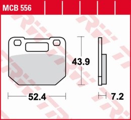 TRW LUCAS ZF KLOCKI HAMULCOWE KH110 ORGANIC SUZUKI RG 80 GAMMA 85- 96, 125 90 PRZÓD