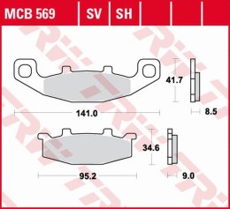 TRW LUCAS ZF KLOCKI HAMULCOWE KH129 SINTER STREET KAWASAKI GPZ 400R 89-, ZZ