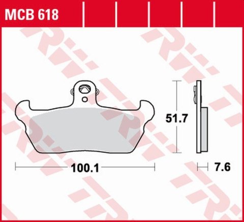 TRW LUCAS ZF KLOCKI HAMULCOWE KH163 ORGANIC APRILIA RX/TUAREG 125 90-92, PE
