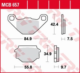 TRW LUCAS ZF KLOCKI HAMULCOWE KH173 ORGANIC APRILIA SX 125 08-14, GILERA EG