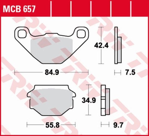 TRW LUCAS ZF KLOCKI HAMULCOWE KH173 ORGANIC APRILIA SX 125 08-14, GILERA EG