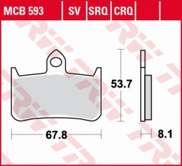 TRW LUCAS ZF KLOCKI HAMULCOWE KH187 SINTER TRACK HONDA CB 250F HORNET 96-01