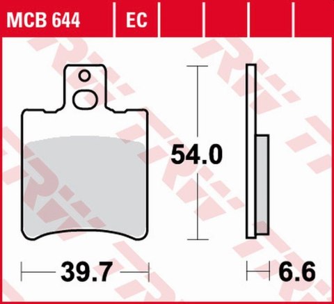 TRW LUCAS ZF KLOCKI HAMULCOWE KH193 ORGANIC APRILIA RS 50 95-98, SR 93-04,