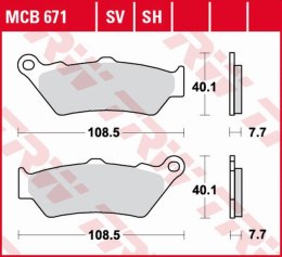 TRW LUCAS ZF KLOCKI HAMULCOWE KH209 SINTER STREET BMW R 1200/1250 GS/ADV/R/
