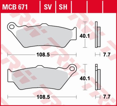 TRW LUCAS ZF KLOCKI HAMULCOWE KH209 SINTER STREET BMW R 1200/1250 GS/ADV/R/