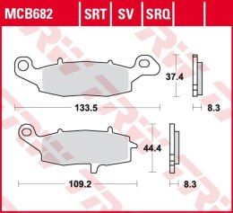 TRW LUCAS ZF KLOCKI HAMULCOWE KH229 SINTER TRACK KAWASAKI NINJA 400 11-, ER