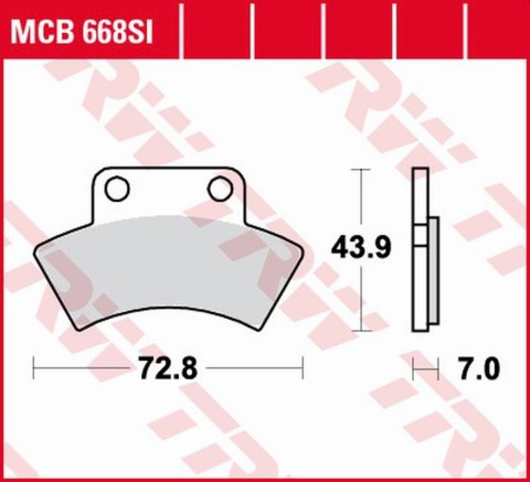 TRW LUCAS ZF KLOCKI HAMULCOWE KH232 SINTER OFFROAD CF MOTO 500 TERRALANDER