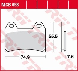 TRW LUCAS ZF KLOCKI HAMULCOWE KH244 ORGANIC HONDA CB 400 SUPER FOUR 97-, BM