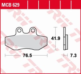 TRW LUCAS ZF KLOCKI HAMULCOWE KH256 ORGANIC APRILIA RX 50 91-94, RED ROSE 1