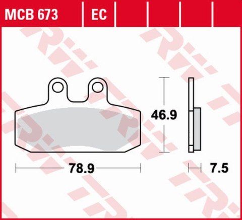 TRW LUCAS ZF KLOCKI HAMULCOWE KH256 ORGANIC HONDA SJ 50/100 93-00, CMX 250