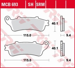 TRW LUCAS ZF KLOCKI HAMULCOWE KH281 SINTER HONDA FES 125/150 PANTHEON 98-06