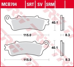 TRW LUCAS ZF KLOCKI HAMULCOWE KH281 SINTER HONDA NSS 250 JAZZ 01-04, FJS 40