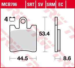 TRW LUCAS ZF KLOCKI HAMULCOWE KH283 SINTER ROAD/TRACK TRIUMPH TROPHY 1200 1