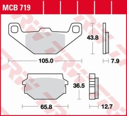 TRW LUCAS ZF KLOCKI HAMULCOWE KH297 ORGANIC SACHS HUSKY 125 97-, SYM HUSKEY 99- 05, 150 99-, PRZÓD