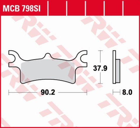 TRW LUCAS ZF KLOCKI HAMULCOWE KH314 SINTER OFFROAD POLARIS SPORTSMAN 400 03