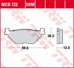 TRW LUCAS ZF KLOCKI HAMULCOWE KH319 SINTER YAMAHA XP 500/530 T-MAX 01-18, T