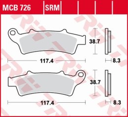 TRW LUCAS ZF KLOCKI HAMULCOWE KH324 ORGANIC APRILIA ATLANTIC 125 03-, SCARA
