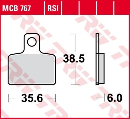 TRW LUCAS ZF KLOCKI HAMULCOWE KH351 ORGANIC GAS TXT 125/200/250/280/300 04-