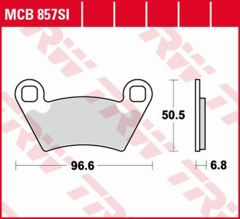 TRW LUCAS ZF KLOCKI HAMULCOWE KH354 SINTER OFFROAD POLARIS RANGER 700 4X4/6