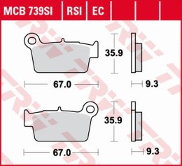 TRW LUCAS ZF KLOCKI HAMULCOWE KH367 ORGANIC APRILIA RXV/SXV 450/550 06-15,
