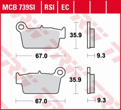 TRW LUCAS ZF KLOCKI HAMULCOWE KH367 ORGANIC APRILIA RXV/SXV 450/550 06-15,