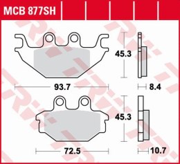 TRW LUCAS ZF KLOCKI HAMULCOWE KH377 SINTER STREET INDIAN SCOUT 1130 16, TYŁ