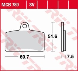 TRW LUCAS ZF KLOCKI HAMULCOWE KH399 SINTER STREET APRILIA RS4 50/125 11-, D