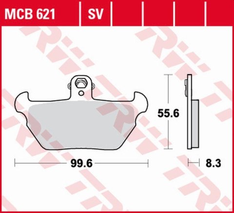 TRW LUCAS ZF KLOCKI HAMULCOWE KH407 ORGANIC BMW R 80R 91- 95, K 1100LT/RS 90- 98 PRZÓD