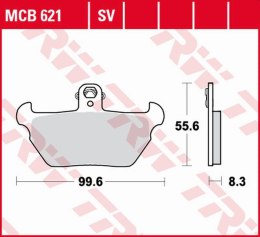 TRW LUCAS ZF KLOCKI HAMULCOWE KH407 SINTER STREET BMW R 80R 91- 95, K 1100LT/RS 90- 98 PRZÓD