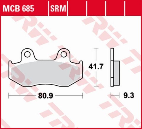 TRW LUCAS ZF KLOCKI HAMULCOWE KH411 SINTER HONDA SCV 110 LEAD 08-09, CH 125