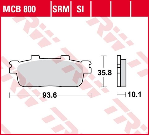 TRW LUCAS ZF KLOCKI HAMULCOWE KH427 SINTER DAELIM QL 125 STEEZER 15-, VL 25