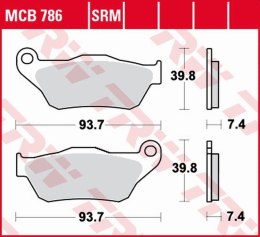 TRW LUCAS ZF KLOCKI HAMULCOWE KH430 SINTER YAMAHA YP 125 X-MAX 06- 09, XP 250 X-MAX 05- 09 PRZÓD