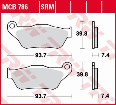 TRW LUCAS ZF KLOCKI HAMULCOWE KH430 SINTER YAMAHA YP 125 X-MAX 06- 09, XP 250 X-MAX 05- 09 PRZÓD