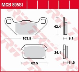TRW LUCAS ZF KLOCKI HAMULCOWE KH431 SINTER OFFROAD ADLY ATV 150 06-10, 300