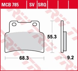 TRW LUCAS ZF KLOCKI HAMULCOWE KH432 SINTER TRACK APRILIA RS 125 07-13, SL 7