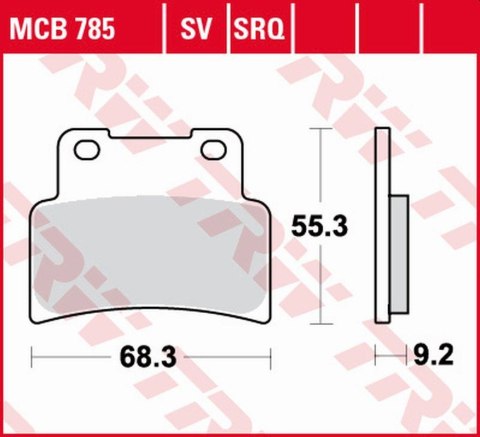 TRW LUCAS ZF KLOCKI HAMULCOWE KH432 SINTER TRACK APRILIA RS 125 07-13, SL 7