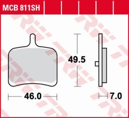 TRW LUCAS ZF KLOCKI HAMULCOWE KH460 SINTER STREET BUELL R/CR 1125 XB3 08-10