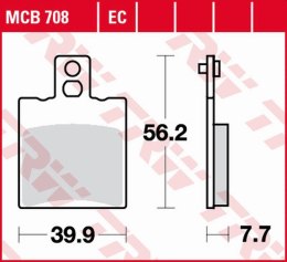 TRW LUCAS ZF KLOCKI HAMULCOWE ORGANIC APRILIA LEONARDO 125/150 96-99, SYM J